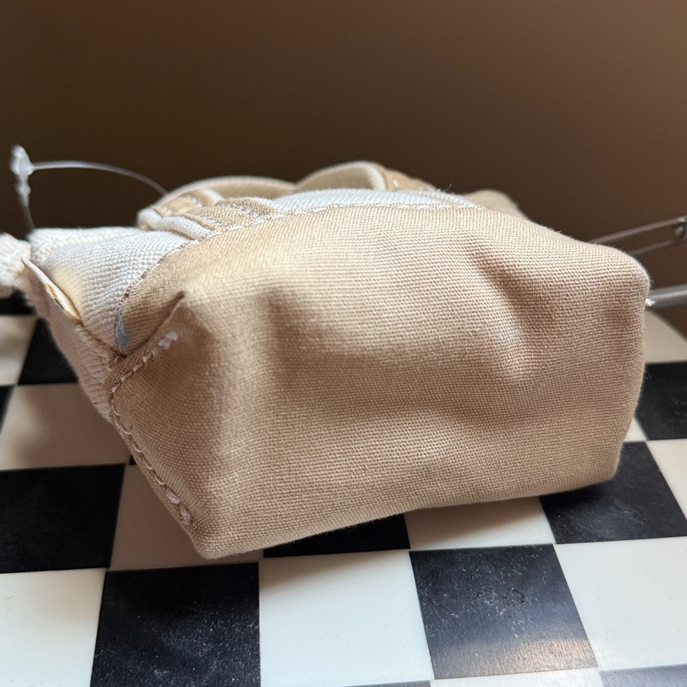 L.L. Bean Mini Canvas Tote in Beige Cream bag charm keychain - Picture 6 of 9